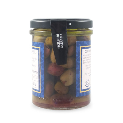 Olives Taggiasca dénoyautées à l'huile, 180 gr