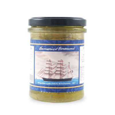 Green tomatoes in oil, 180 gr