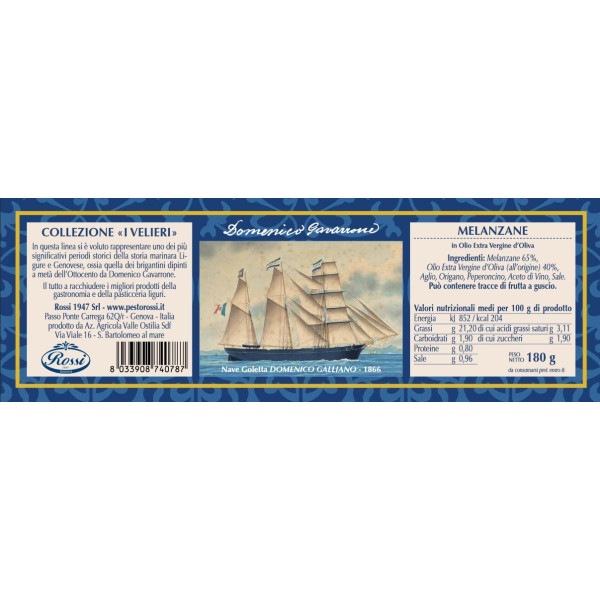 Melanzane sott'olio 180 gr