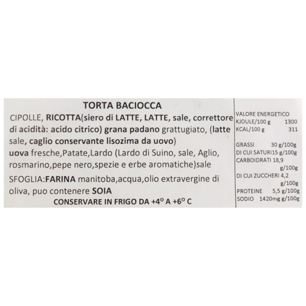 Focaccia mit Käse, 170 gr - Vitturin 1860