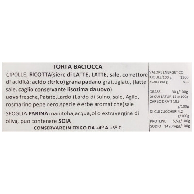Focaccia mit Käse, 170 gr - Vitturin 1860