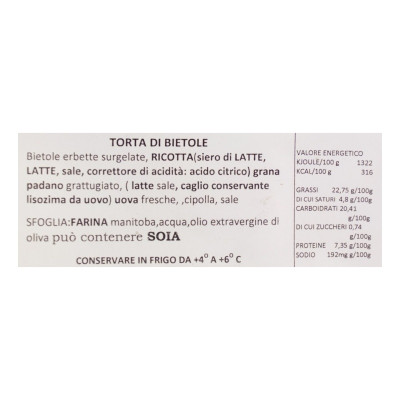 Torta di Bietole, 310 gr