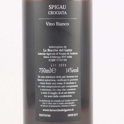 Bianco "Spigau Crociata Vini Liberi" 2009, l 0,75 - Rocche del