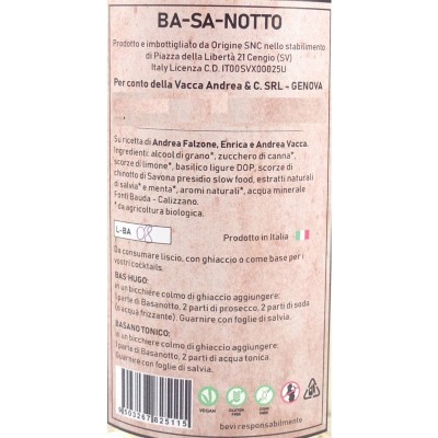 Basanotto "Liquore Tipico Ligure" - 70 cl