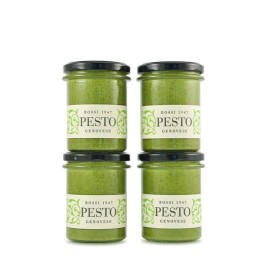 Genuine and Fresh Genoese pesto x4 jars 170gr - Rossi 1947